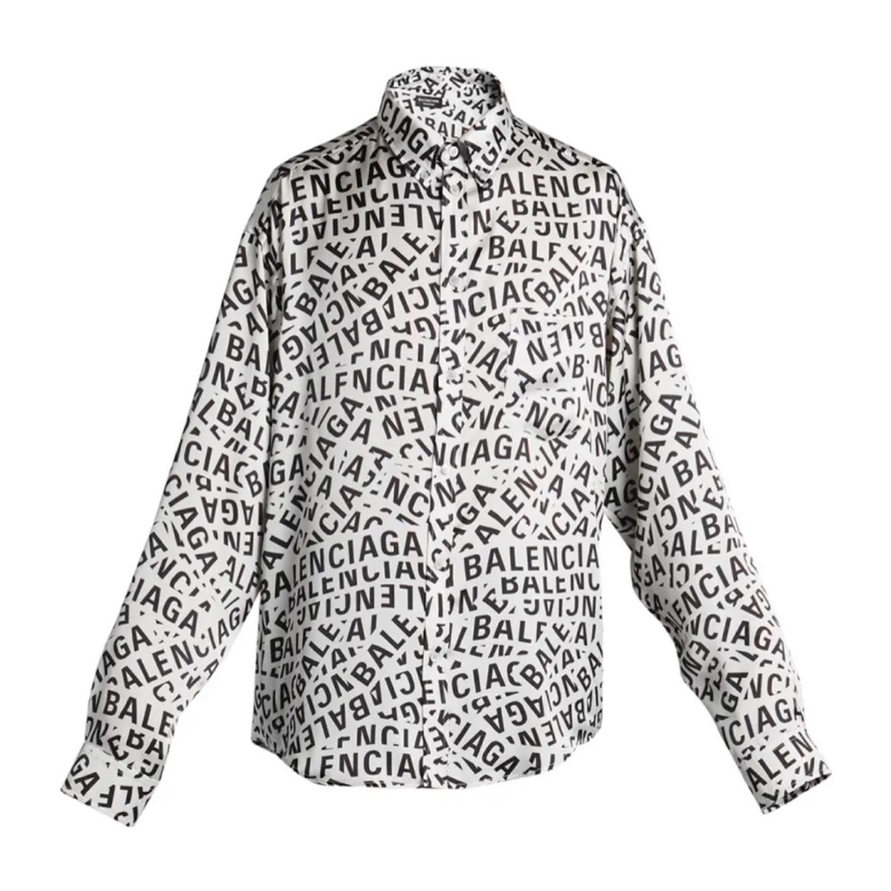 BALENCIAGA Logo Strips Sport Shirt